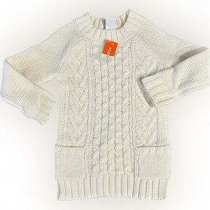 Knit cable sweater dress